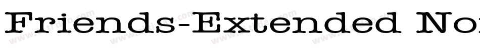 Friends-Extended Normal字体转换